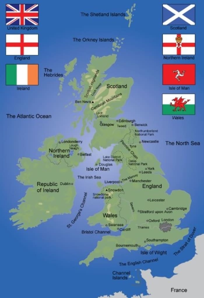 map of the british isles